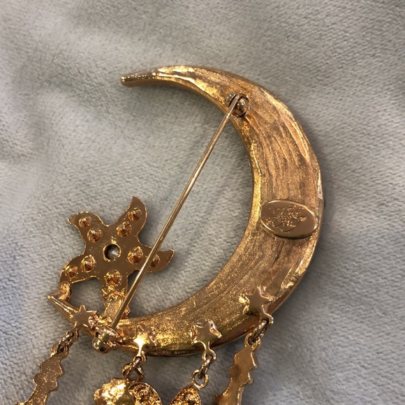Vintage Kirks Folly Moon Brooch-Boutique - Picture 4 of 5